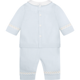 KIPLING Baby Blue Jumper Trousers Hat Set